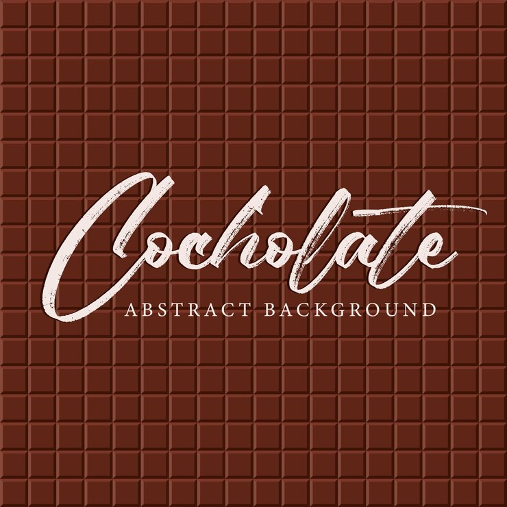 Fondo realista de chocolate marrón oscuro Fondo del día mundial del chocolate