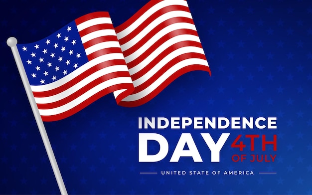 El fondo realista del día de la independencia del 4 de julio