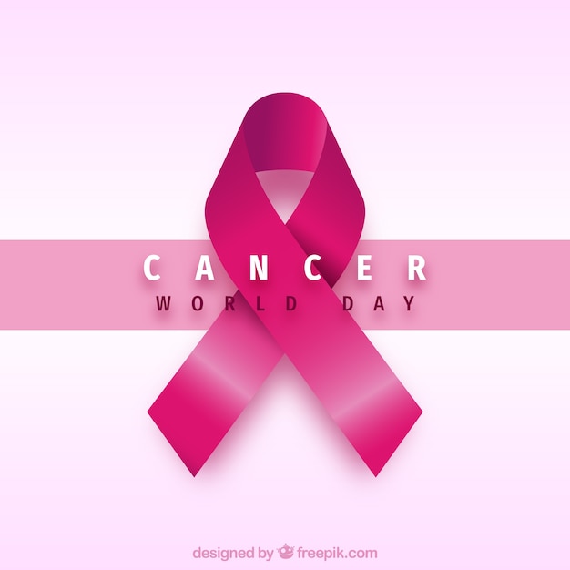 Fondo realista del día mundial del cáncer