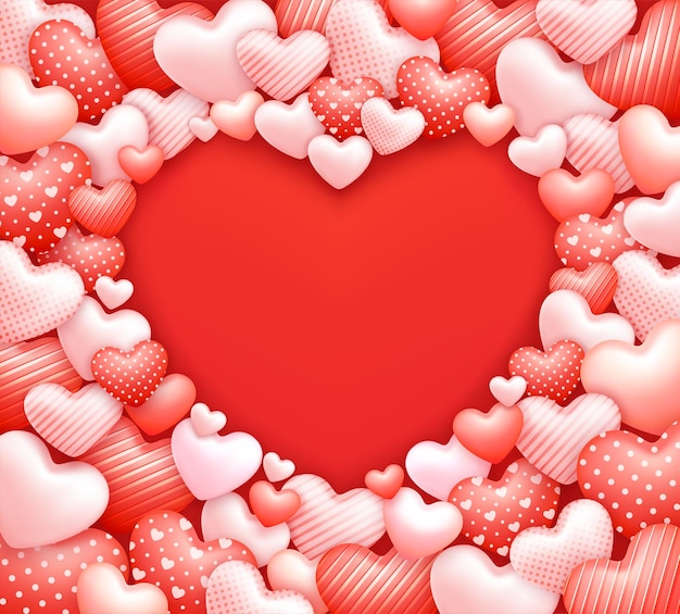 Fondo realista para el día de San Valentín