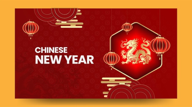 Vector fondo realista para el festival del año nuevo chino