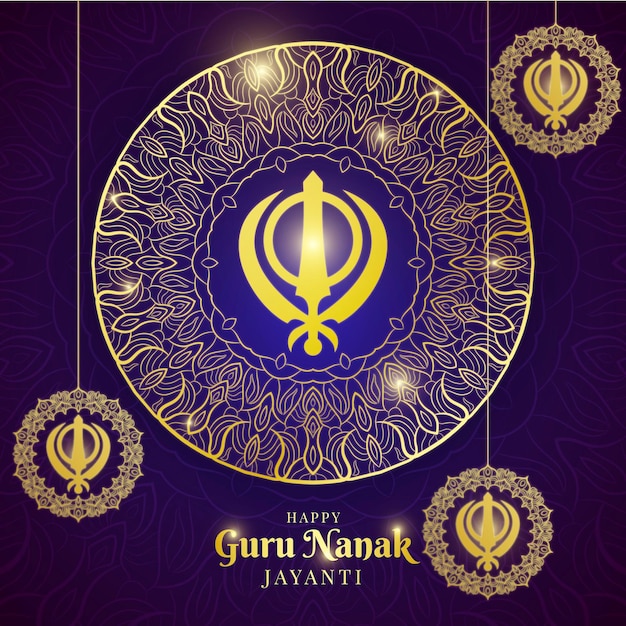 Fondo realista guru nanak jayanti