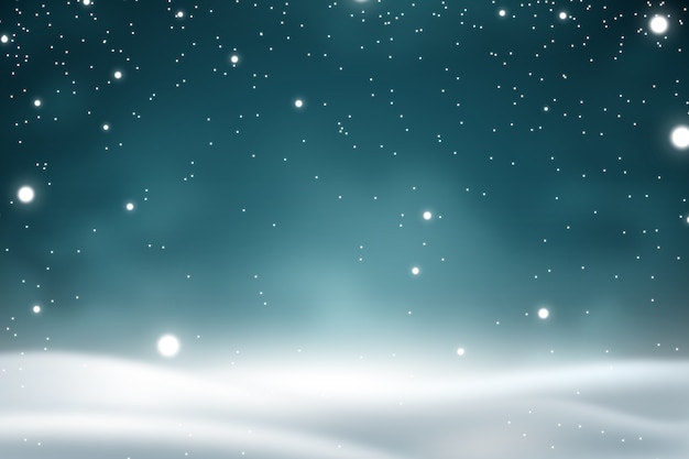 Fondo realista de las nevadas