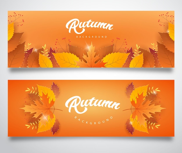 Fondo realista de otoño