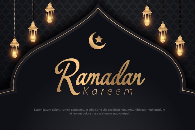 Fondo realista de ramadán