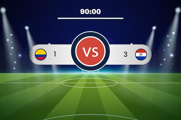Fondo realista con tablero de puntuación