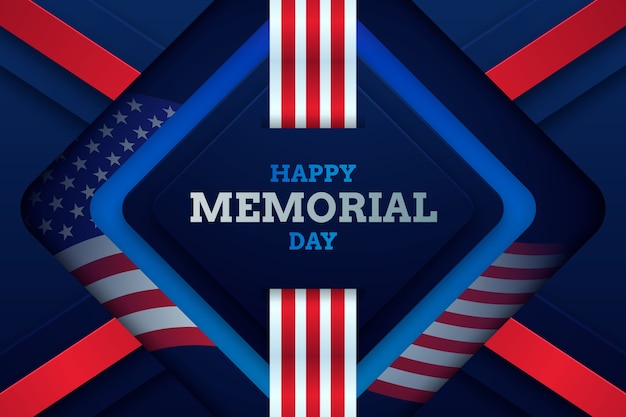 Fondo realista para las vacaciones del Día del Memorial de los Estados Unidos