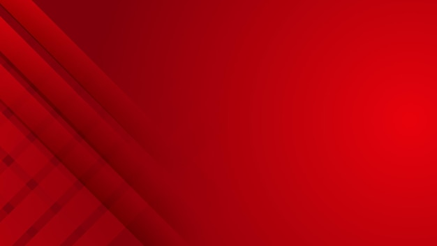 Fondo rectangular rojo con gradiente abstracto con diseño de espacio en blanco y sombra moderno futurista