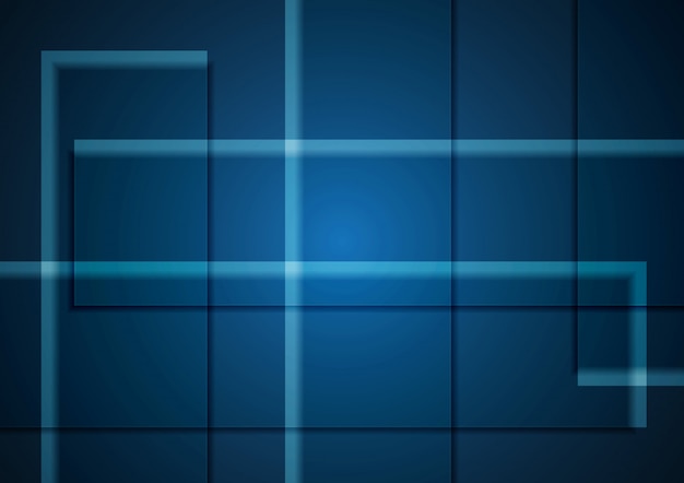 Fondo de rectángulo abstracto de tecnología