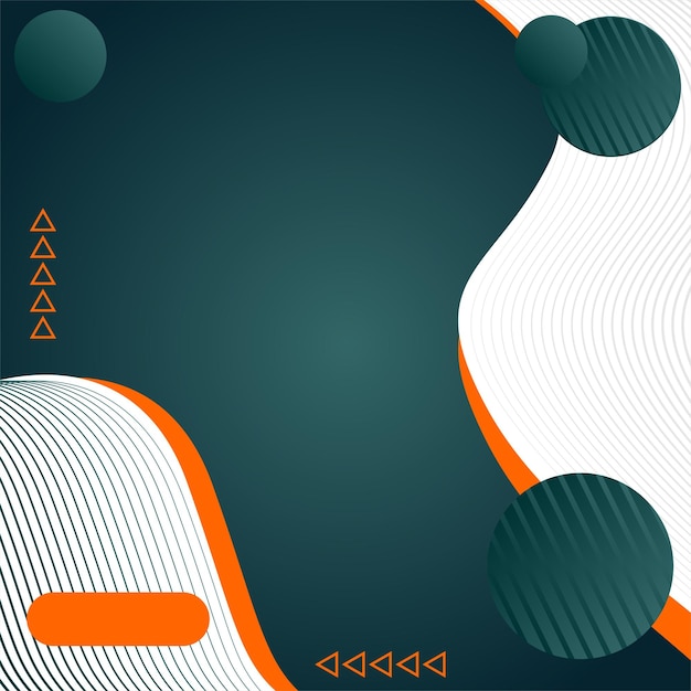 FONDO DE REDES SOCIALES NARANJA Y BLANCO VERDE OSCURO