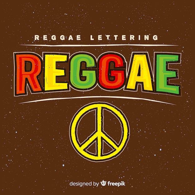 Vector fondo reggae símbolo paz