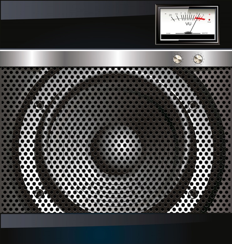 Vector fondo de rejilla de altavoz