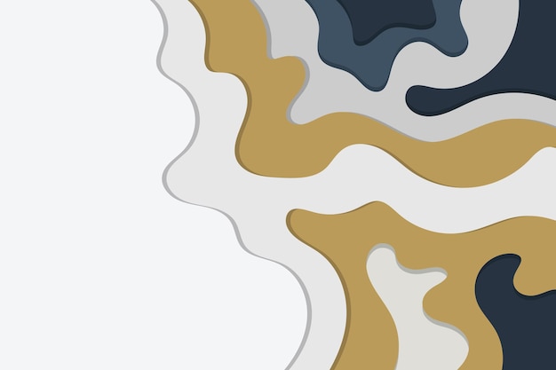 Fondo de relieve de topografía de corte de papel colorido con una sombra plana