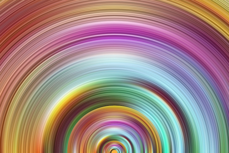 Vector fondo de remolino de línea circular