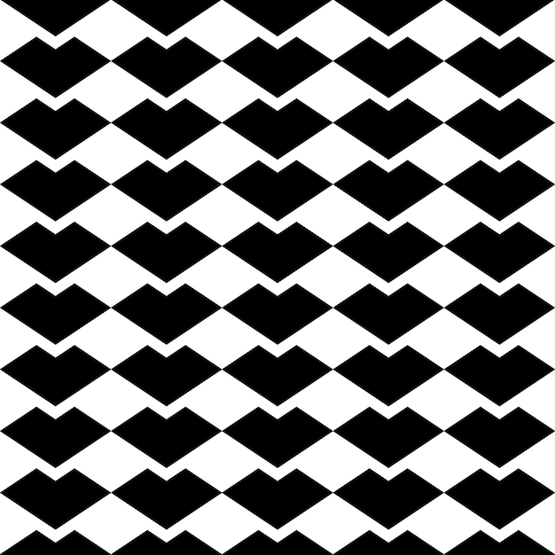 Fondo de repetición abstracta de patrón de vector geométrico blanco y negro