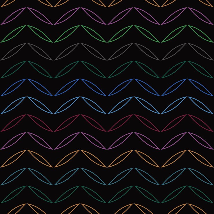 Vector fondo de repetición abstracta de patrón de vector geométrico de chevron multicolor negro