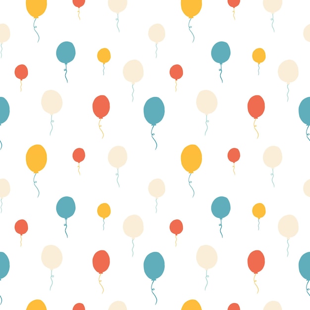 Fondo de repetición de globos de colores