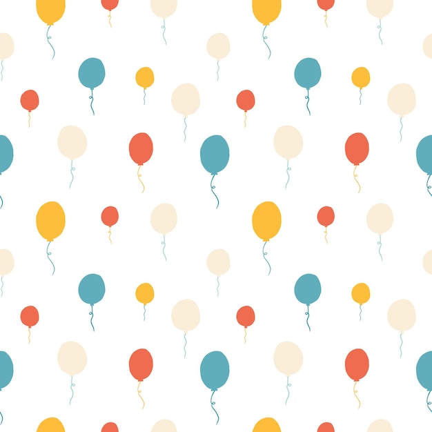 Fondo de repetición de globos de colores