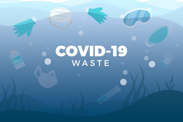 Fondo de residuos de coronavirus