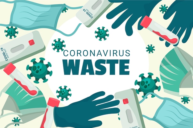 Fondo de residuos de coronavirus