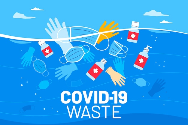 Fondo de residuos de coronavirus