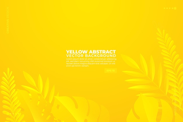 Fondo de resumen amarillo de verano