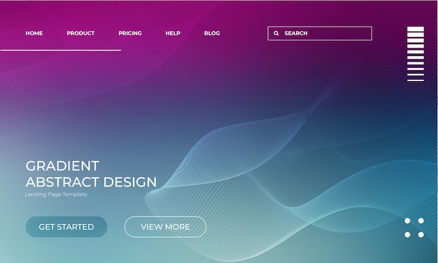 Vector fondo de resumen de color con gradiente vectorial para el diseño de páginas de aterrizaje
