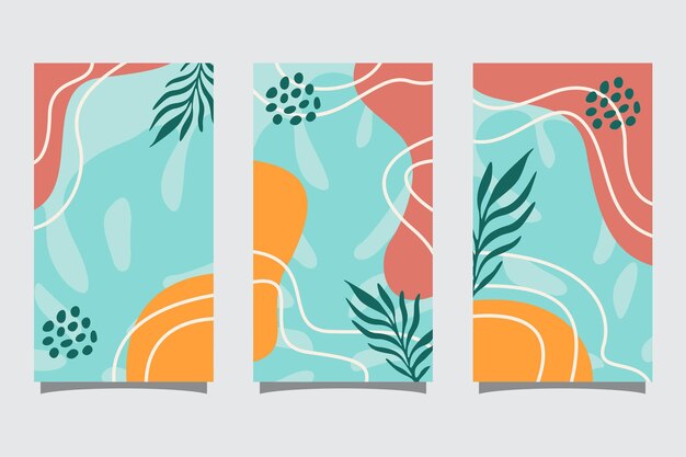 Fondo de resumen de verano con espacio de copia para texto para plantillas de diseño de historias de redes sociales