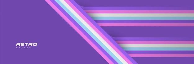 Fondo retro abstracto con diseño de fondo de líneas coloridas 197039s