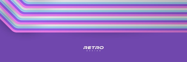 Fondo retro abstracto con diseño de fondo de líneas coloridas 197039s