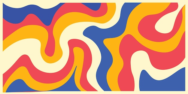 Fondo retro colorido hippie abstracto