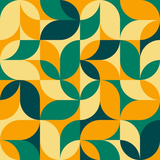Fondo retro geométrico verde