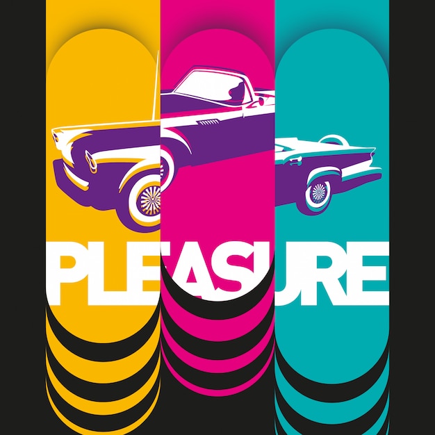 El fondo retro
