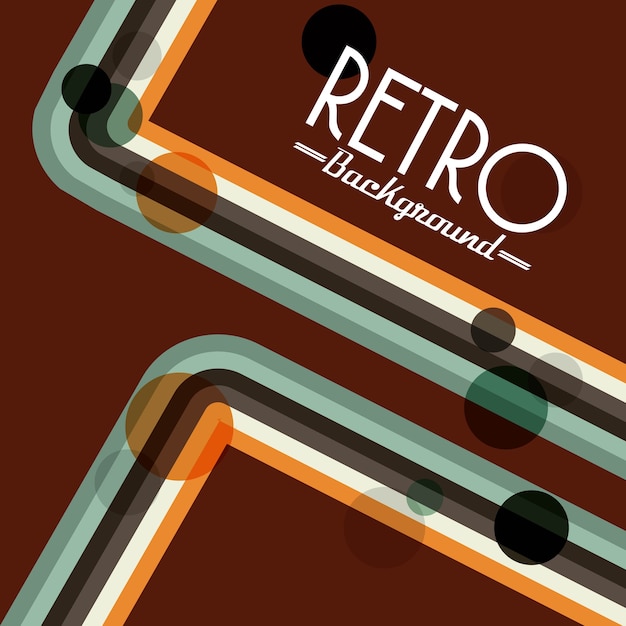 El fondo retro