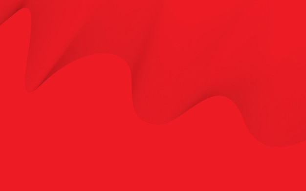 Fondo rojo abstracto con círculos Composición de formas dinámicas Ilustración vectorial