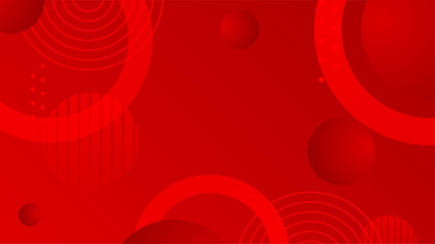 Vector fondo rojo abstracto mínimo abstracto creatividad superposición fondo digital vector concepto de página de aterrizaje moderno