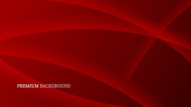 Fondo rojo abstracto moderno con ondas dinámicas