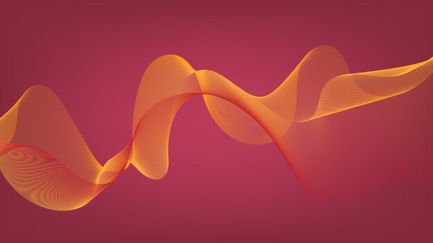 fondo rojo abstracto con patrón de líneas de onda para la decoración de diseño gráfico moderno