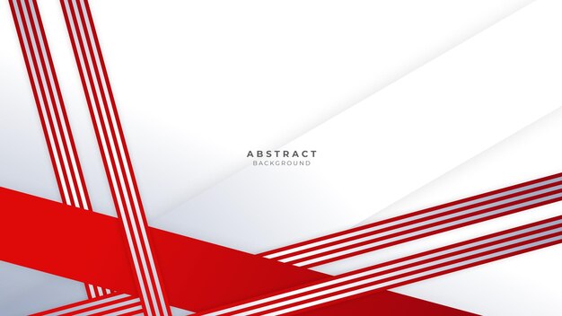 Fondo rojo abstracto para presentación de fondo de banner corporativo de negocios y mucho más Vector Premium