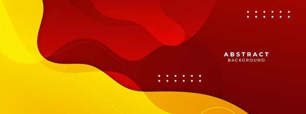 Fondo rojo y amarillo abstracto con color fresco de moda moderno 3d para diseño de presentación volante portada de redes sociales banner web banner tecnológico
