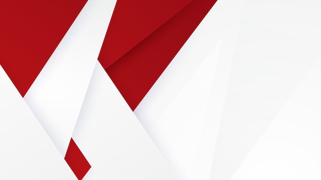 Fondo rojo y blanco abstracto geométrico moderno