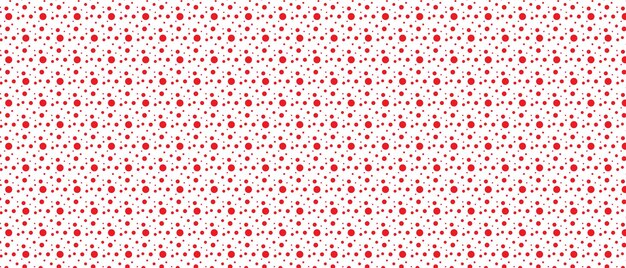 un fondo rojo y blanco con puntos y puntos rojos