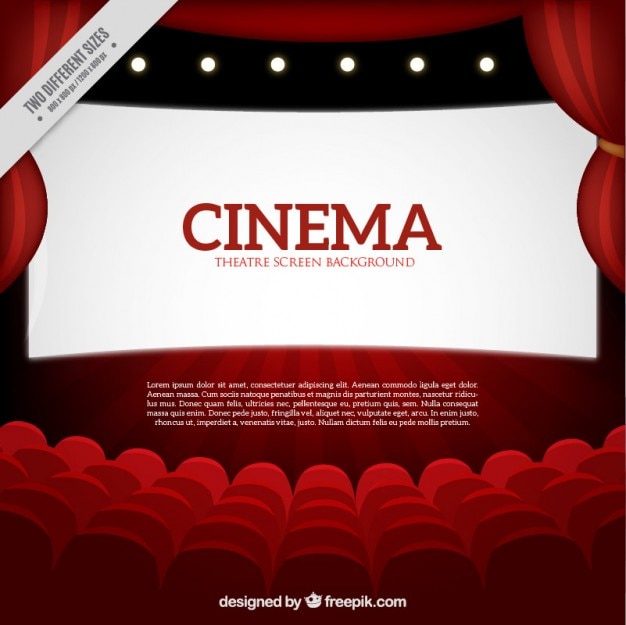 fondo rojo de cine