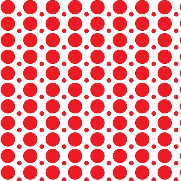 un fondo rojo con círculos y puntos con puntos como círculos