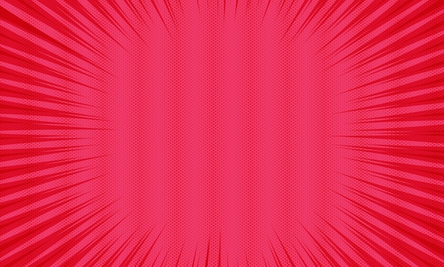 Fondo rojo cómic abstracto