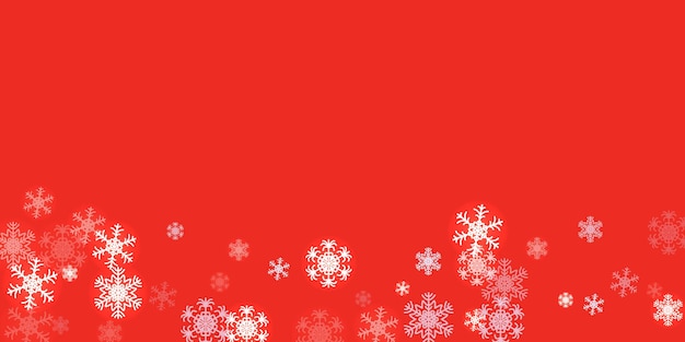 un fondo rojo con copos de nieve y las palabras copos de Nieve