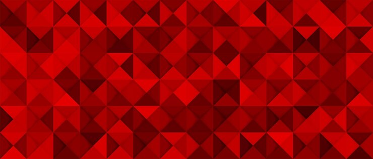 Vector fondo rojo geométrico abstracto