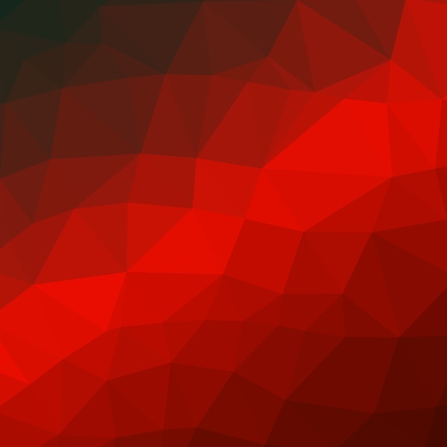 Vector fondo rojo geométrico en estilo origami con degradado