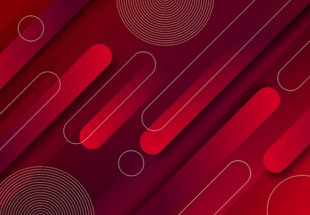 Fondo rojo geométrico