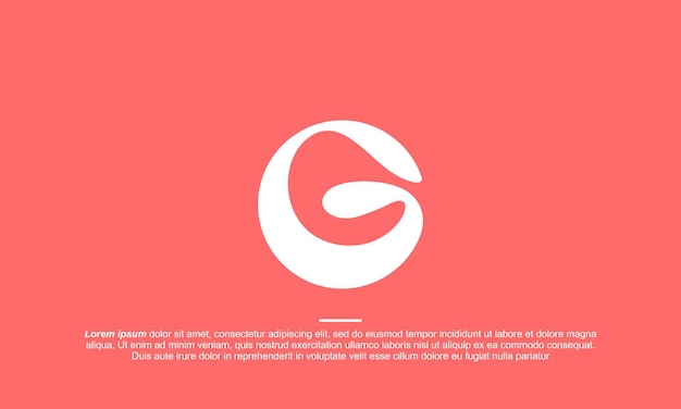 Fondo rojo con una letra g en blanco